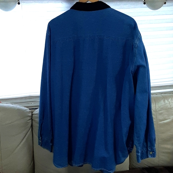Vintage Bobbie Brooks denim button down top. Size 26W/28W - Picture 13 of 14